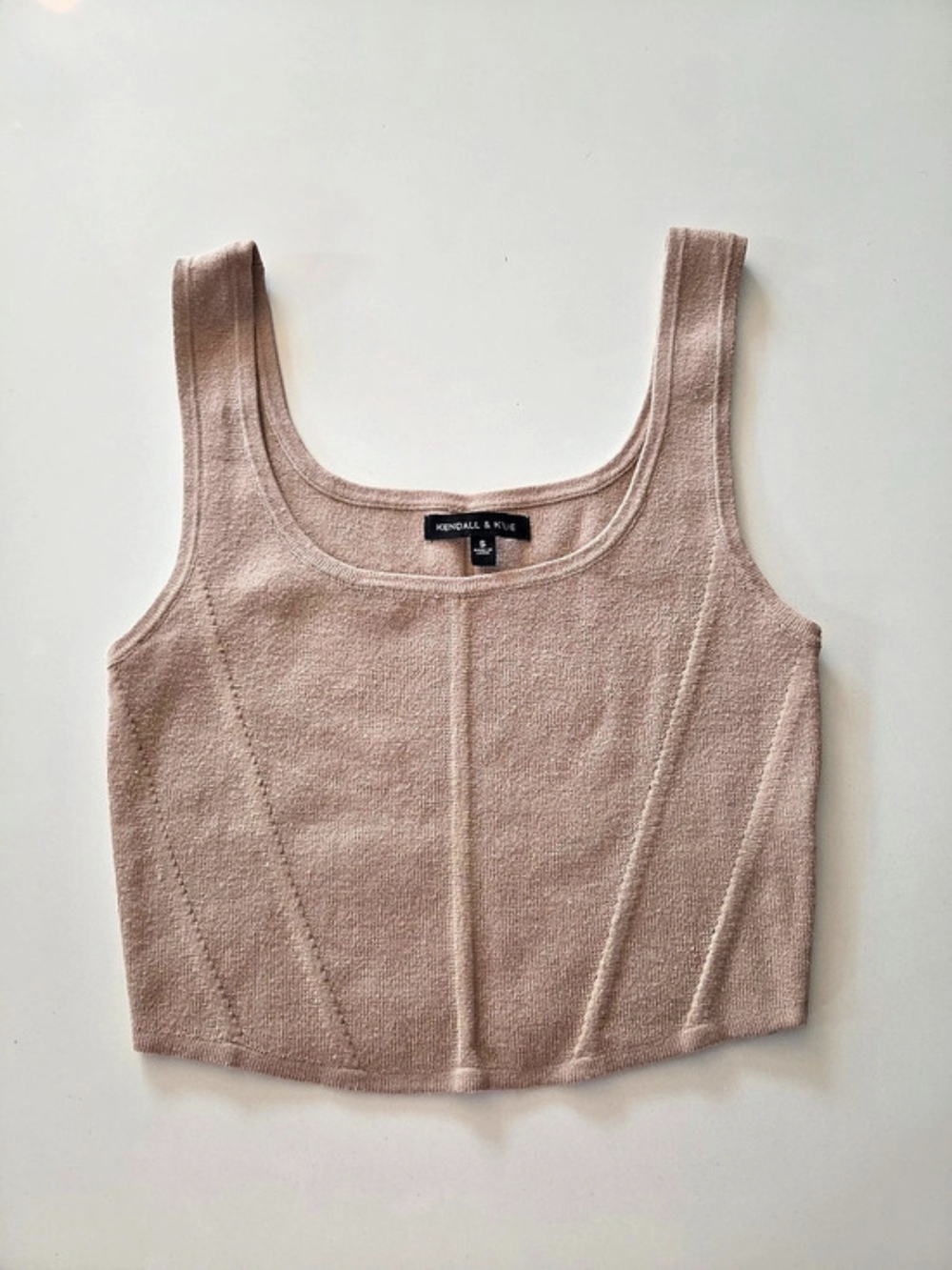 KENDALL & KYLIE Ribbed Crop Tank